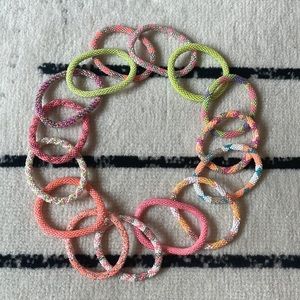 LILY AND LAURA bracelets. Set of 15